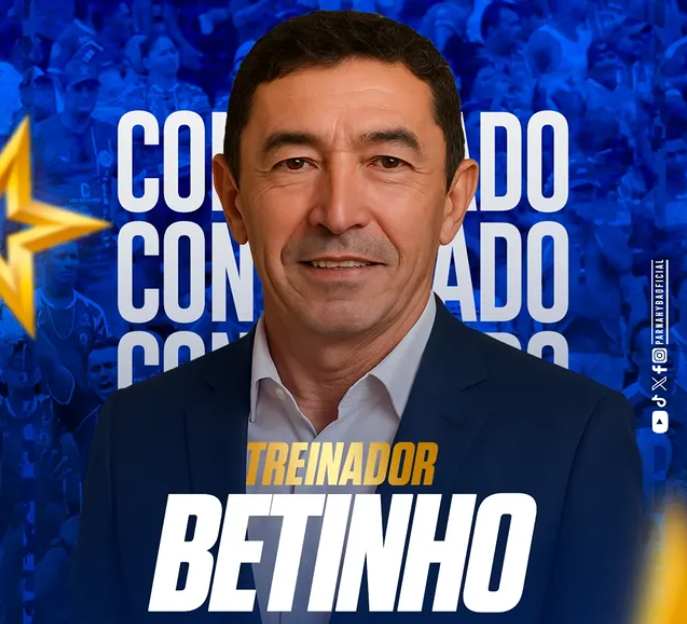 Parnahyba anuncia Betinho Nascimento como novo técnico para a Série D